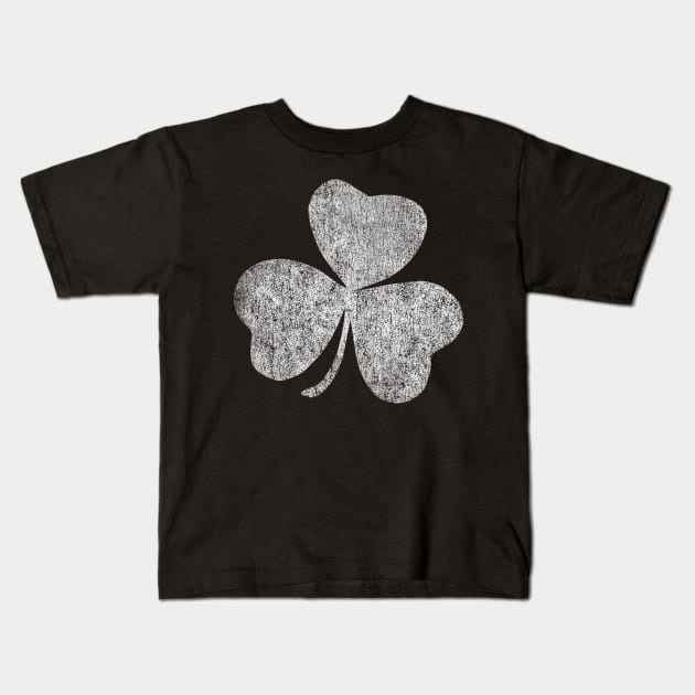 Vintage Distressed Shamrock Kids T-Shirt by Flippin' Sweet Gear